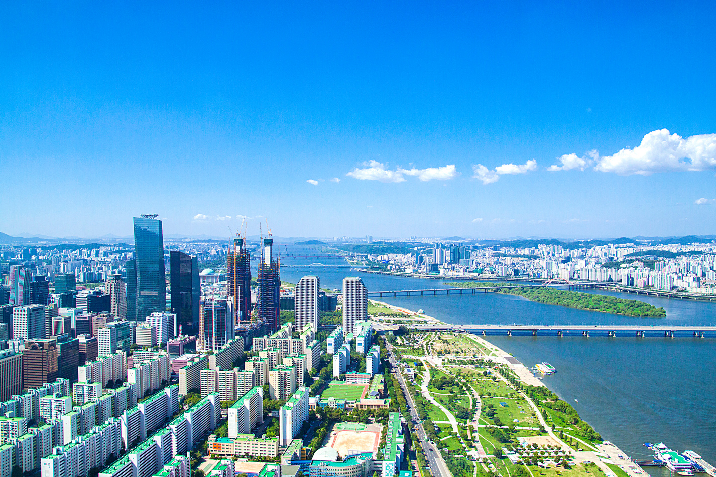 Photograph of a City in South Korea